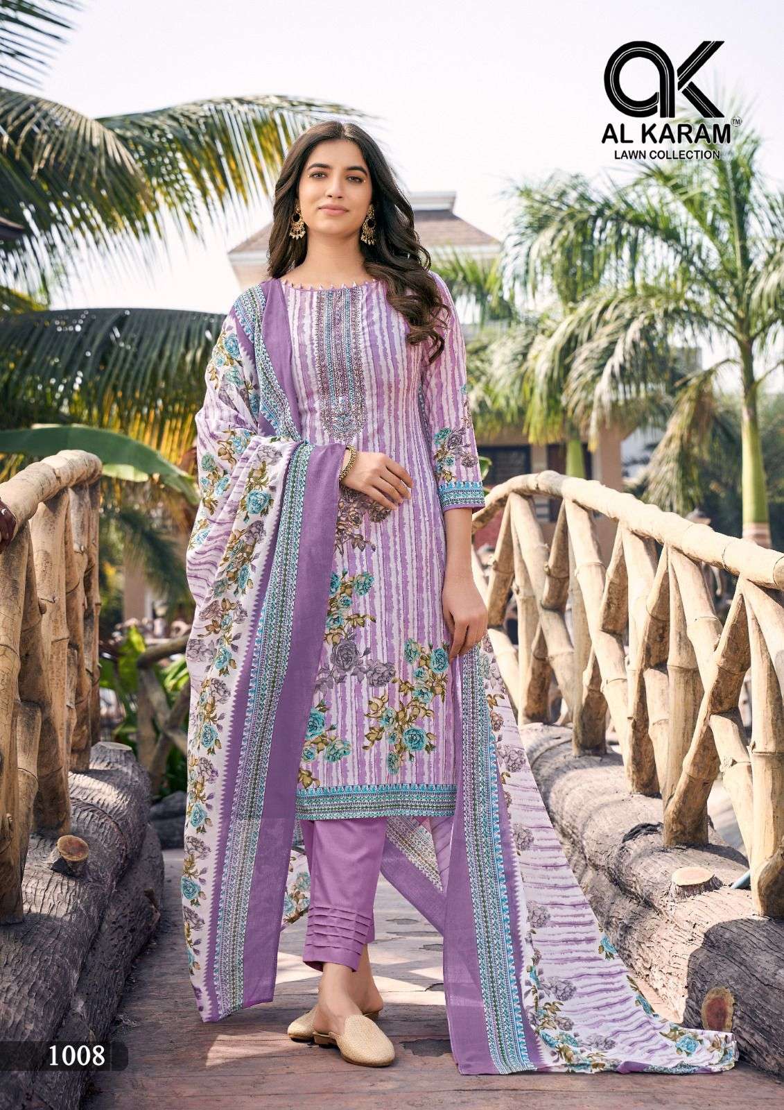 Shanaya By Al Karam Lawn Collection 1001 To 1008 Series Beautiful Suits Stylish Colorful Fancy Casual Wear & Ethnic Wear Cotton Print Dresses At Wholesale Price