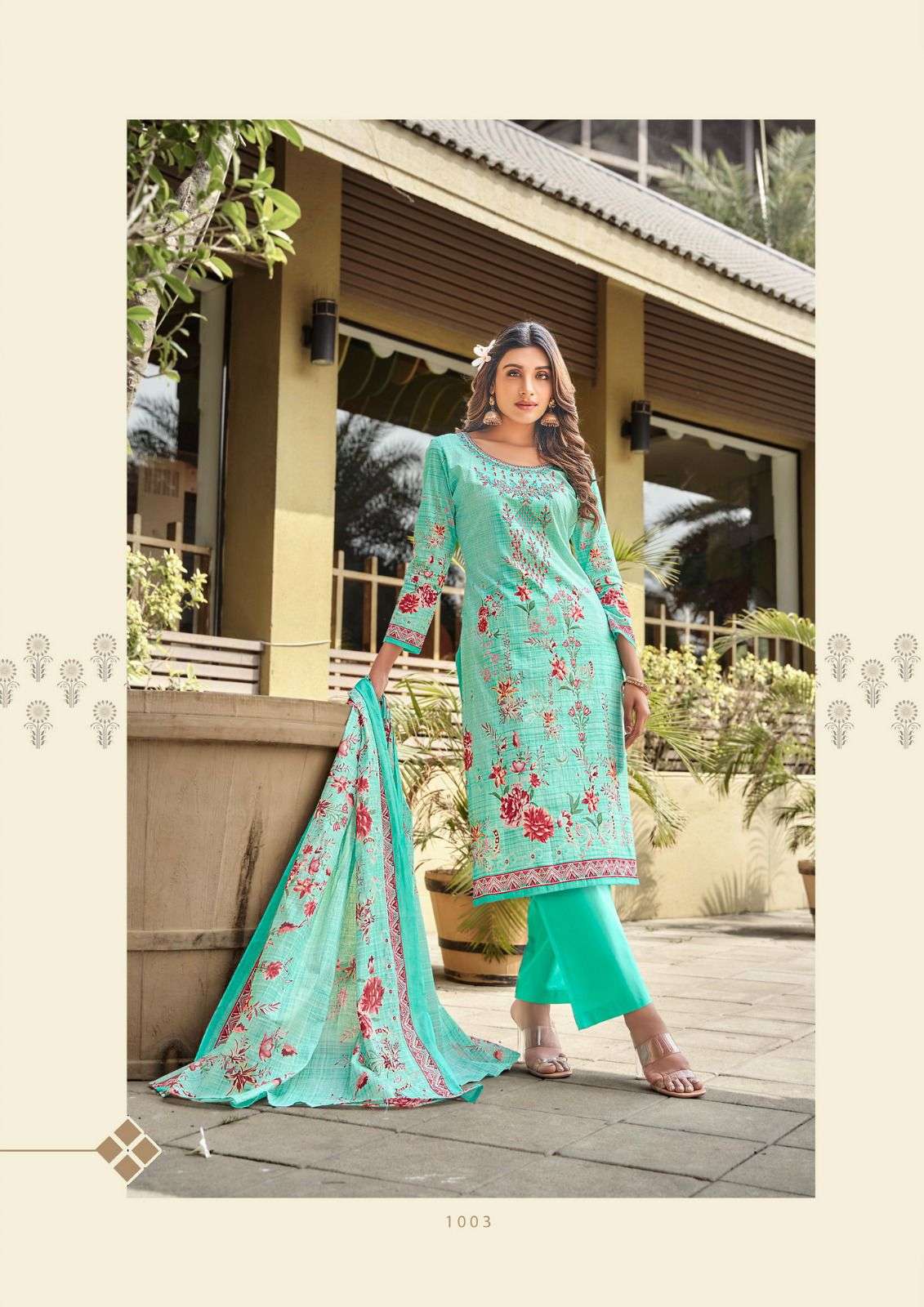 Muskan By Yashika Trends 1001 To 1008 Series Beautiful Stylish Suits Fancy Colorful Casual Wear & Ethnic Wear & Ready To Wear Heavy Cotton Printed Dresses At Wholesale Price