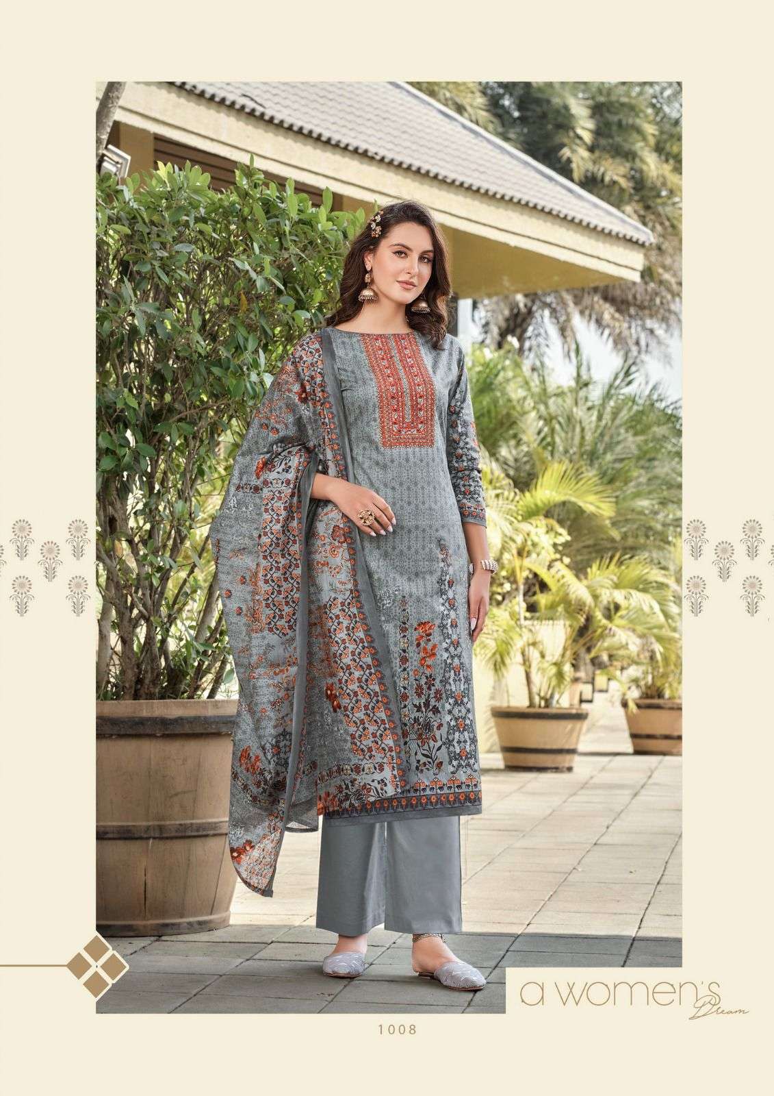 Muskan By Yashika Trends 1001 To 1008 Series Beautiful Stylish Suits Fancy Colorful Casual Wear & Ethnic Wear & Ready To Wear Heavy Cotton Printed Dresses At Wholesale Price