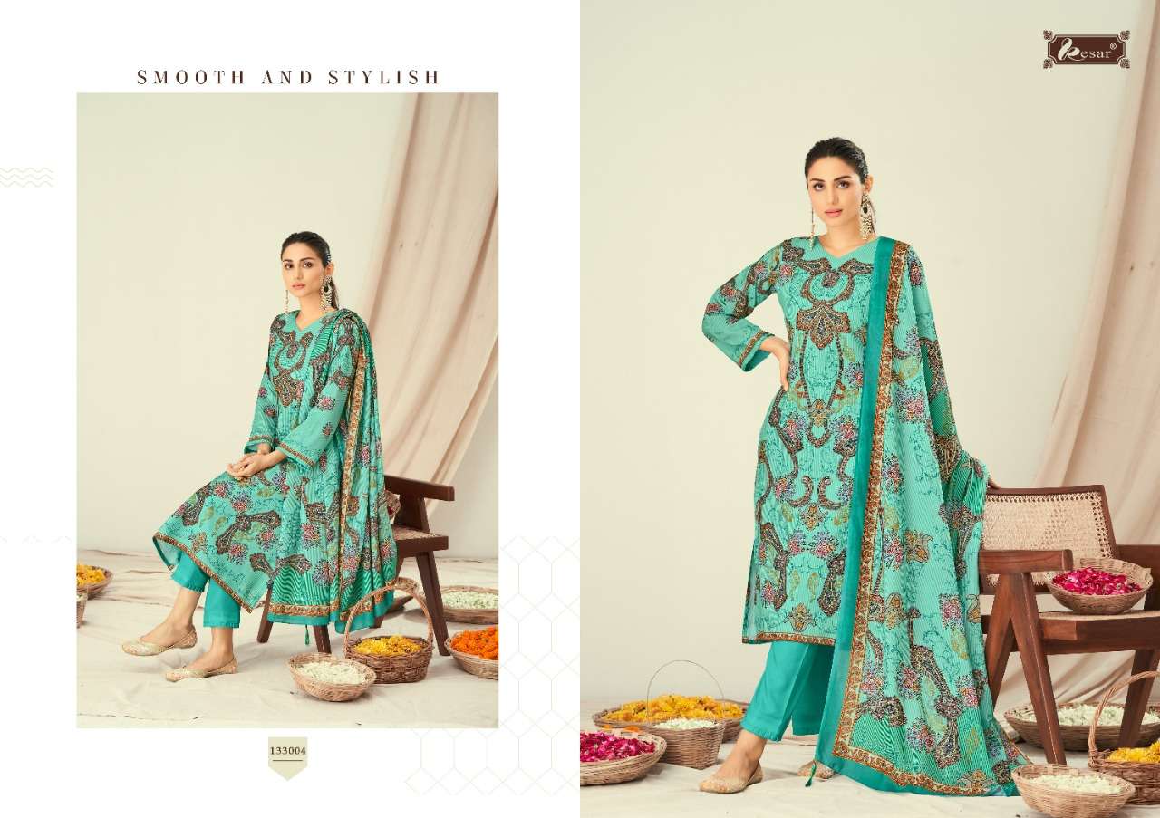 Zara Shahjahan By Kesar 133001 To 133008 Series Designer Suits Collection Beautiful Stylish Fancy Colorful Party Wear & Occasional Wear Lawn Digital Print Dresses At Wholesale Price