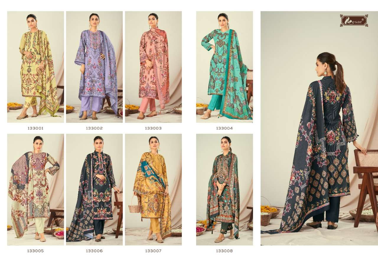 Zara Shahjahan By Kesar 133001 To 133008 Series Designer Suits Collection Beautiful Stylish Fancy Colorful Party Wear & Occasional Wear Lawn Digital Print Dresses At Wholesale Price