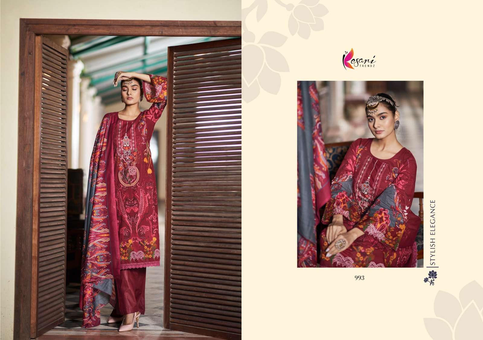 Fida By Kesari Trendz 991 To 998 Series Designer Suits Beautiful Stylish Fancy Colorful Party Wear & Occasional Wear Pure Lawn Cotton Embroidered Dresses At Wholesale Price