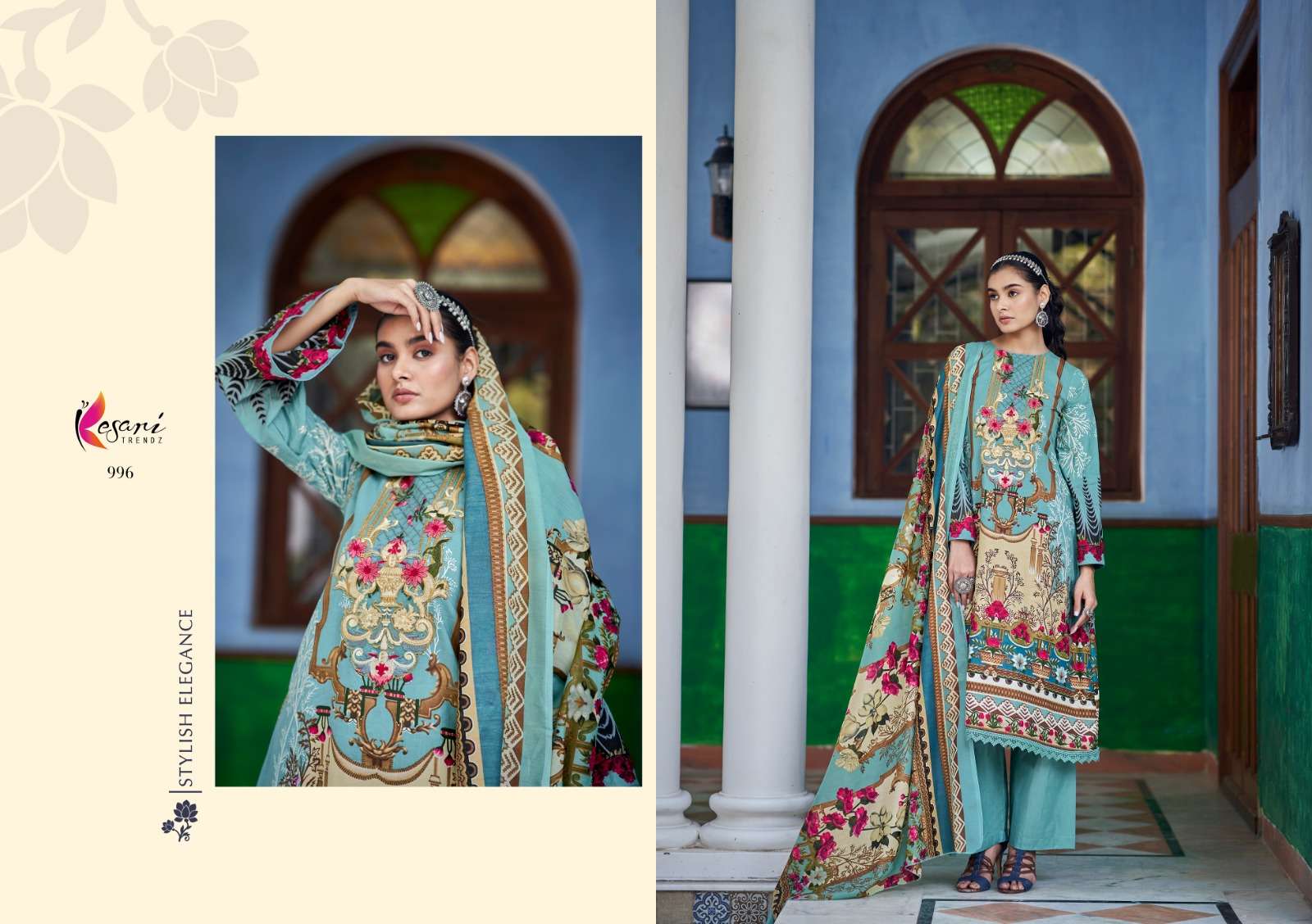 Fida By Kesari Trendz 991 To 998 Series Designer Suits Beautiful Stylish Fancy Colorful Party Wear & Occasional Wear Pure Lawn Cotton Embroidered Dresses At Wholesale Price