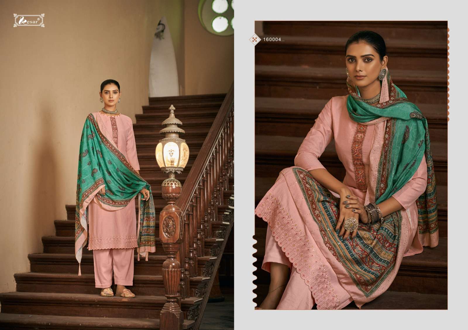 Heer By Kesar 160001 To 160006 Series Beautiful Festive Suits Colorful Stylish Fancy Casual Wear & Ethnic Wear Pure Silk Jacquard Dresses At Wholesale Price