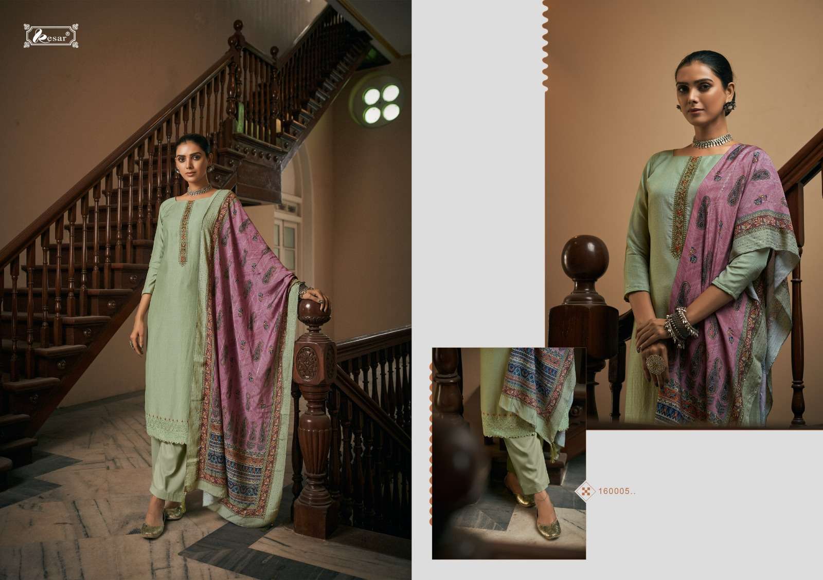 Heer By Kesar 160001 To 160006 Series Beautiful Festive Suits Colorful Stylish Fancy Casual Wear & Ethnic Wear Pure Silk Jacquard Dresses At Wholesale Price