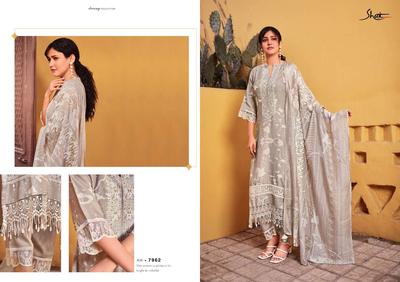 Khaab By Shai 7961 To 7967 Series Beautiful Suits Colorful Stylish Fancy Casual Wear & Ethnic Wear Pure Silk Digital Print Dresses At Wholesale Price