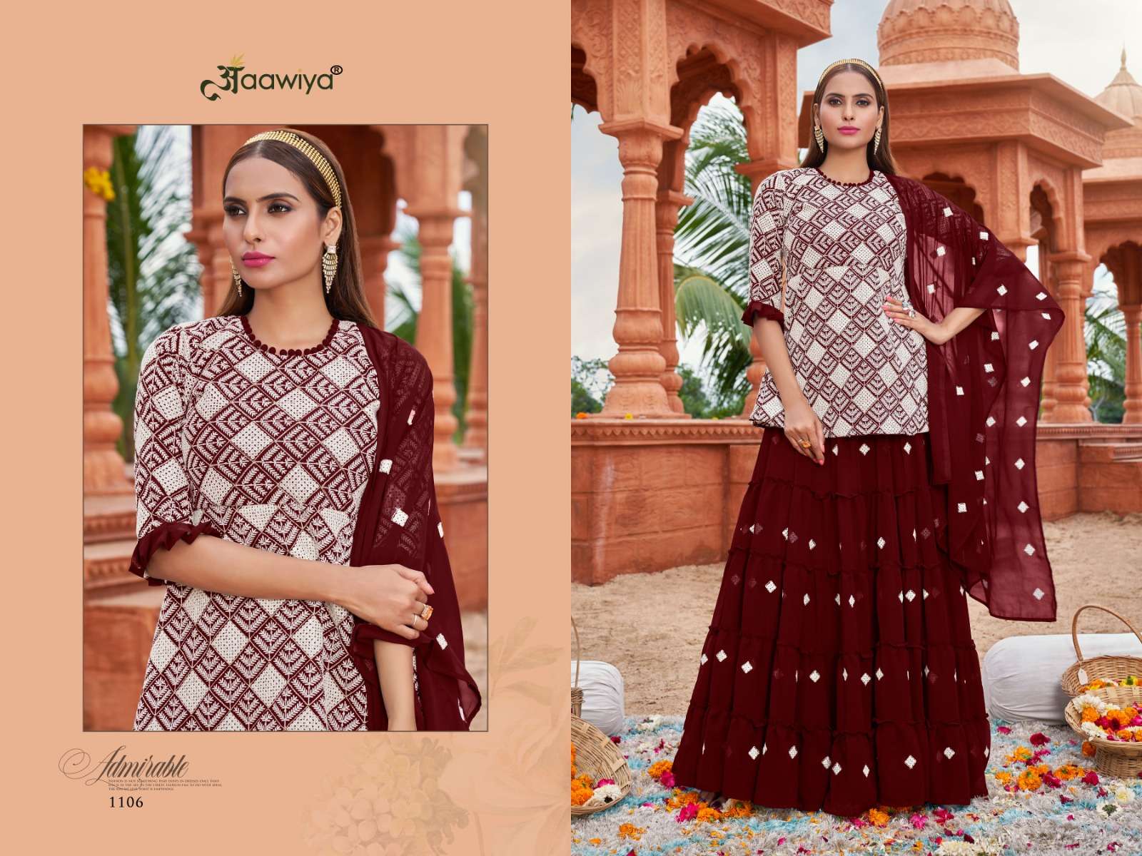 Muraad Vol-1 By Aawiya 1106 To 1111 Series Beautiful Suits Stylish Fancy Colorful Party Wear & Occasional Wear Georgette Embroidered Dresses At Wholesale Price