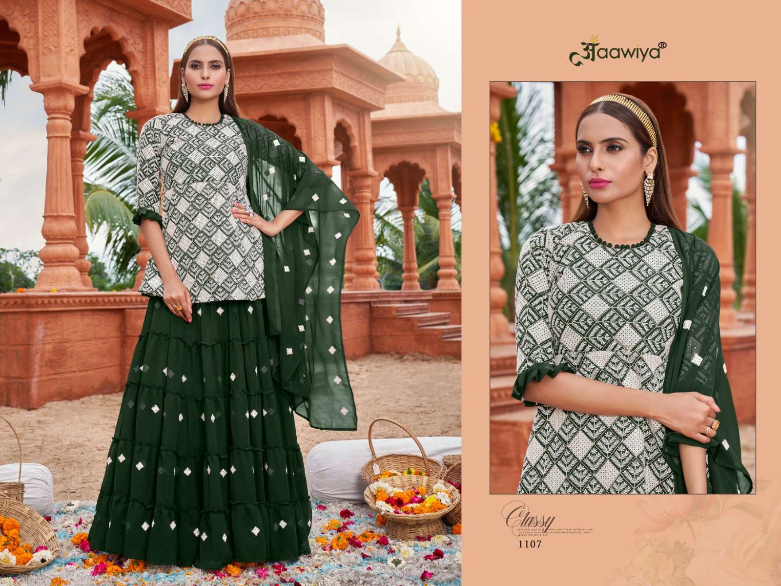 Muraad Vol-1 By Aawiya 1106 To 1111 Series Beautiful Suits Stylish Fancy Colorful Party Wear & Occasional Wear Georgette Embroidered Dresses At Wholesale Price