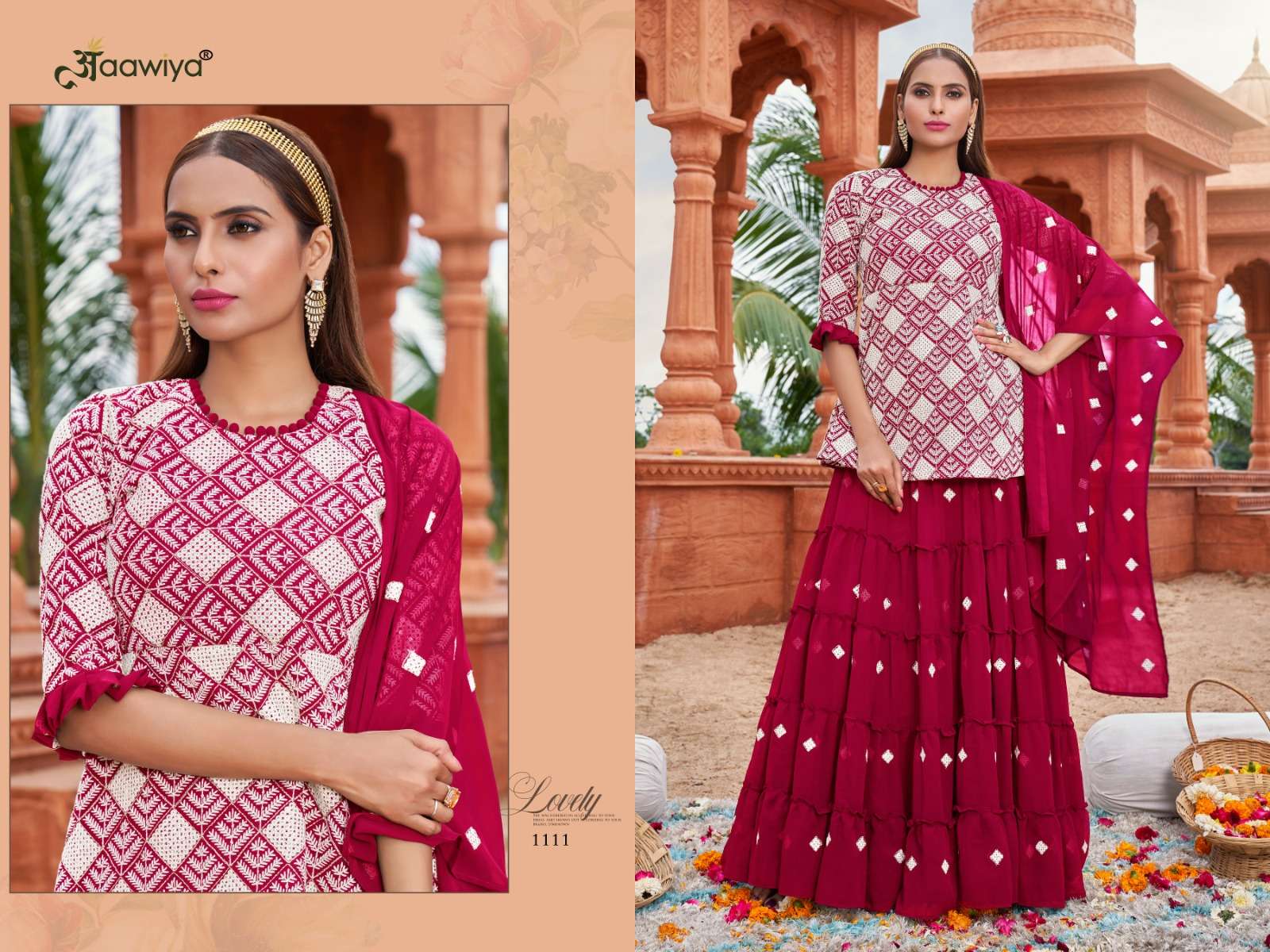 Muraad Vol-1 By Aawiya 1106 To 1111 Series Beautiful Suits Stylish Fancy Colorful Party Wear & Occasional Wear Georgette Embroidered Dresses At Wholesale Price