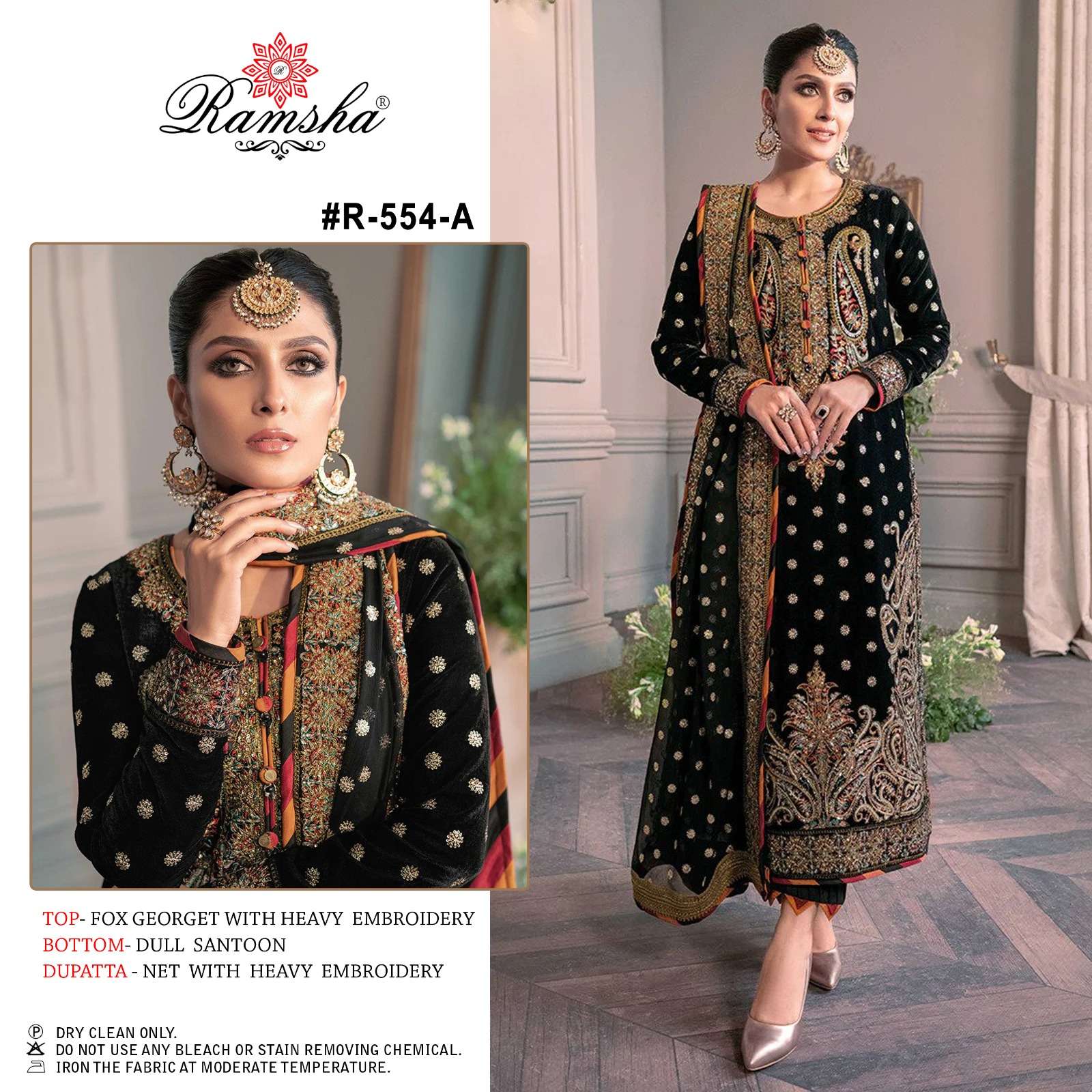RAMSHA NAYRA VOL 1 GEORGET EMBROIDERY PATTERN SALWAR SUIT Stunning catalog  Rehmat Boutique