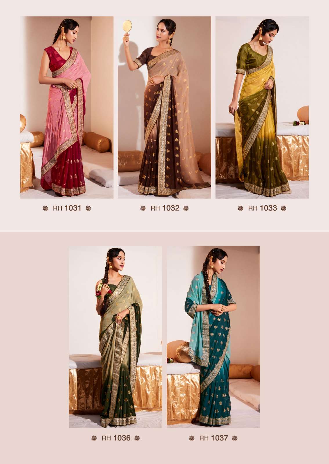 Rihana Vol-7 By Stavan 1031 To 1040 Series Indian Traditional Wear Collection Beautiful Stylish Fancy Colorful Party Wear & Occasional Wear Heavy Weightless Sarees At Wholesale Price