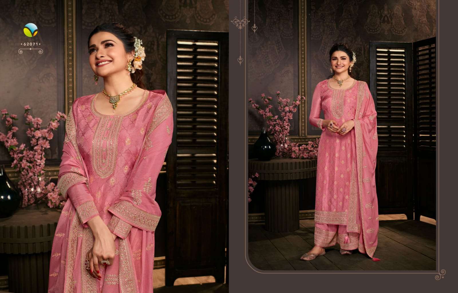 Kaseesh Soha Hitlist By Vinay Fashion Beautiful Stylish Anarkali Suits Fancy Colorful Casual Wear & Ethnic Wear & Ready To Wear Dola Jacquard Embroidery Dresses At Wholesale Price