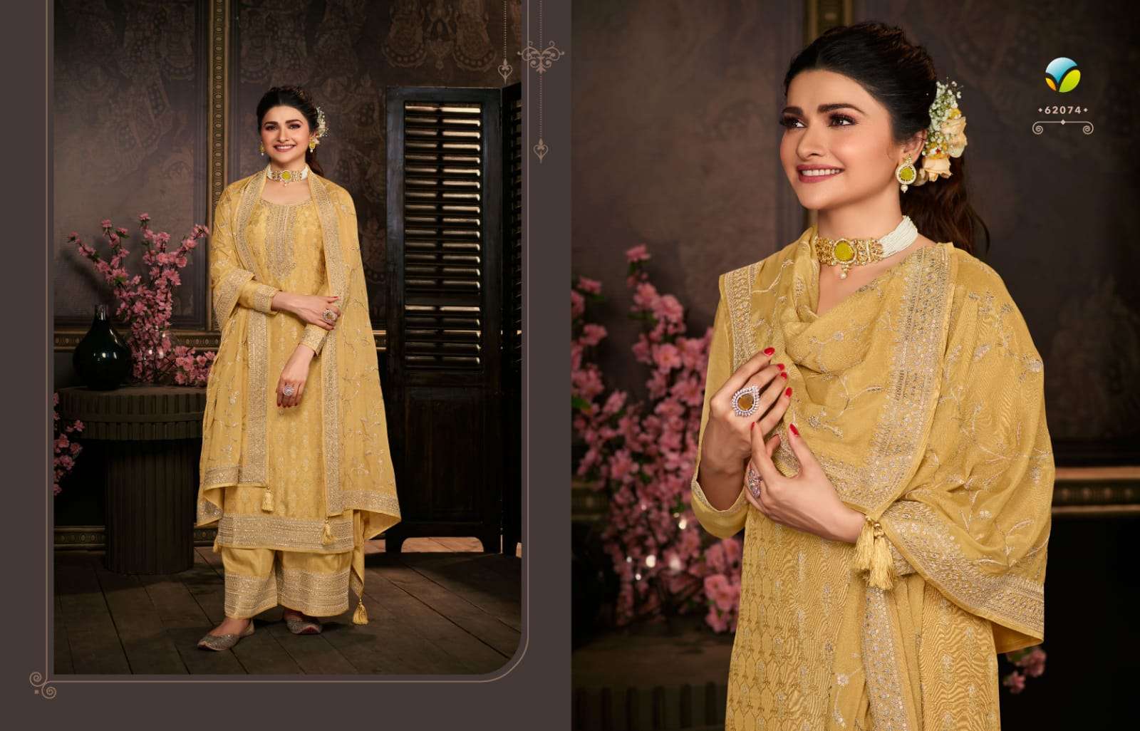 Kaseesh Soha Hitlist By Vinay Fashion Beautiful Stylish Anarkali Suits Fancy Colorful Casual Wear & Ethnic Wear & Ready To Wear Dola Jacquard Embroidery Dresses At Wholesale Price