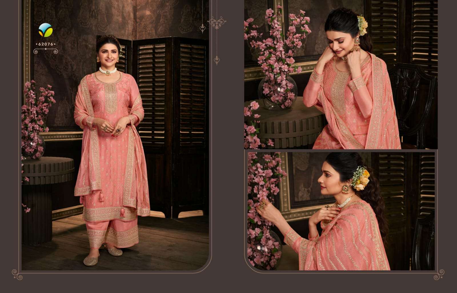 Kaseesh Soha Hitlist By Vinay Fashion Beautiful Stylish Anarkali Suits Fancy Colorful Casual Wear & Ethnic Wear & Ready To Wear Dola Jacquard Embroidery Dresses At Wholesale Price