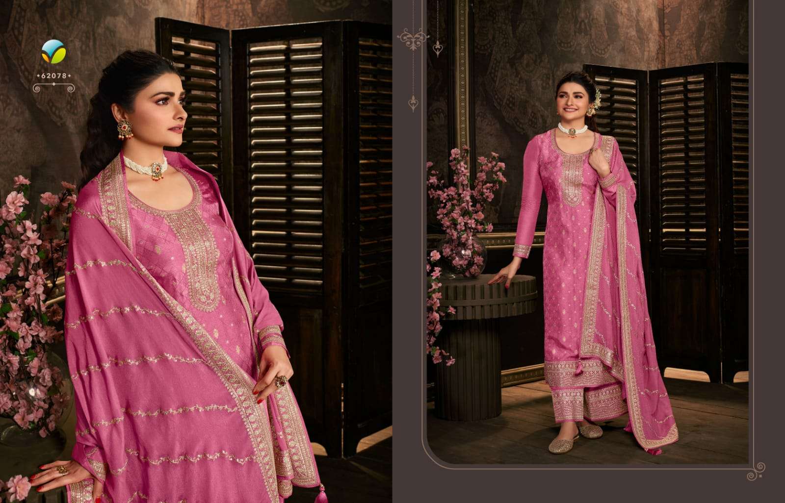 Kaseesh Soha Hitlist By Vinay Fashion Beautiful Stylish Anarkali Suits Fancy Colorful Casual Wear & Ethnic Wear & Ready To Wear Dola Jacquard Embroidery Dresses At Wholesale Price