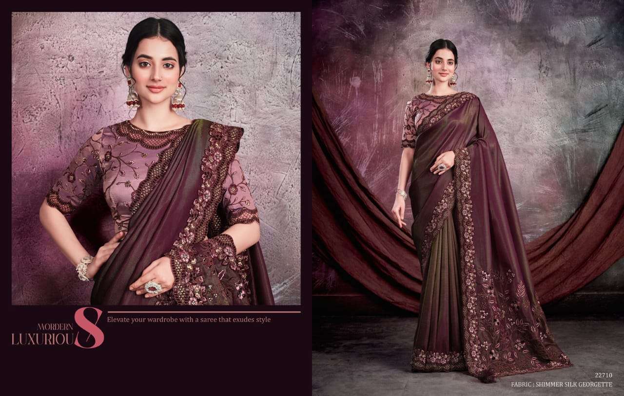 Sarisha By Mahotsav Creation 22707 To 22725 Series Indian Traditional Wear Collection Beautiful Stylish Fancy Colorful Party Wear & Occasional Wear Fancy Sarees At Wholesale Price