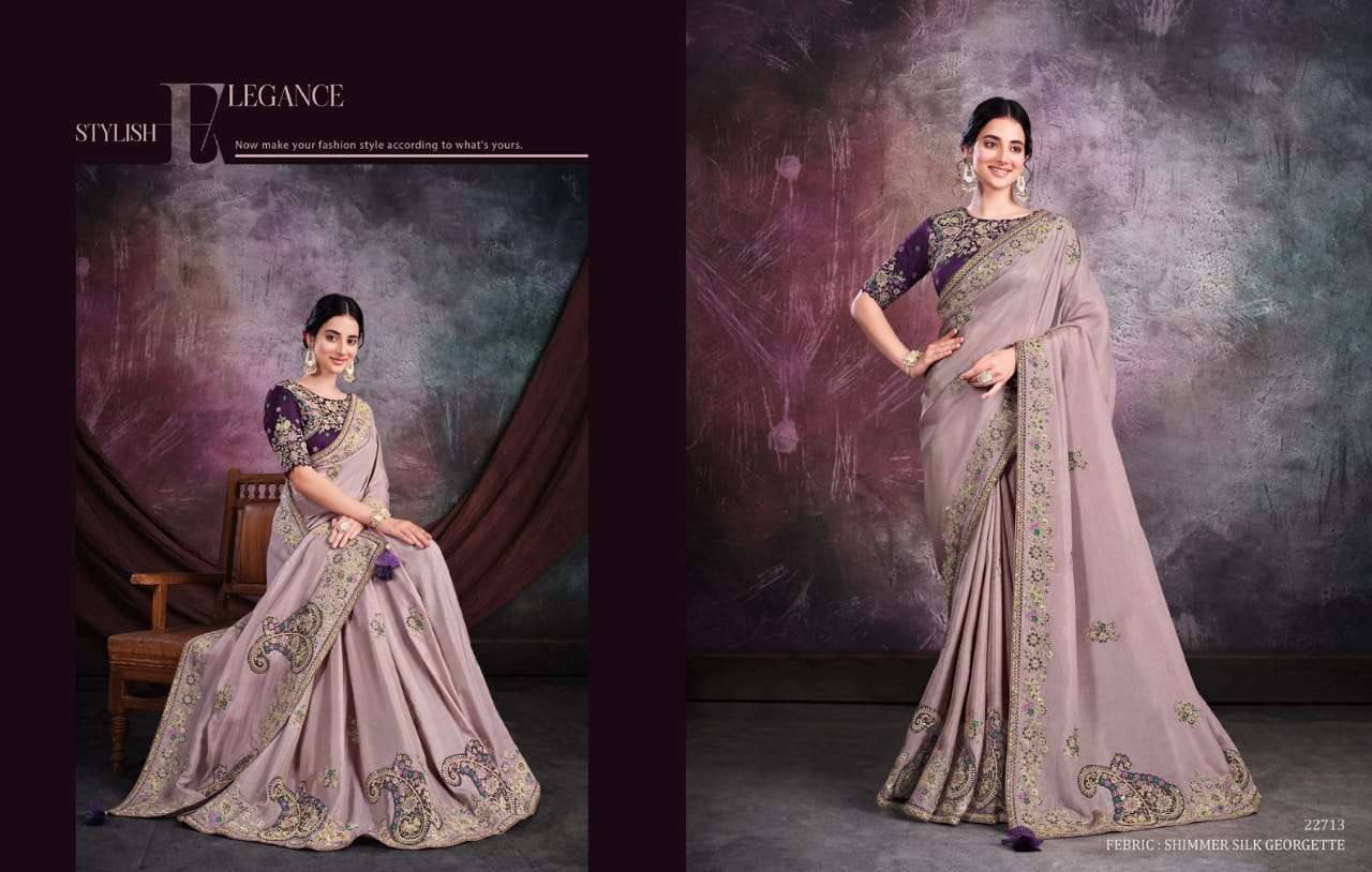 Sarisha By Mahotsav Creation 22707 To 22725 Series Indian Traditional Wear Collection Beautiful Stylish Fancy Colorful Party Wear & Occasional Wear Fancy Sarees At Wholesale Price