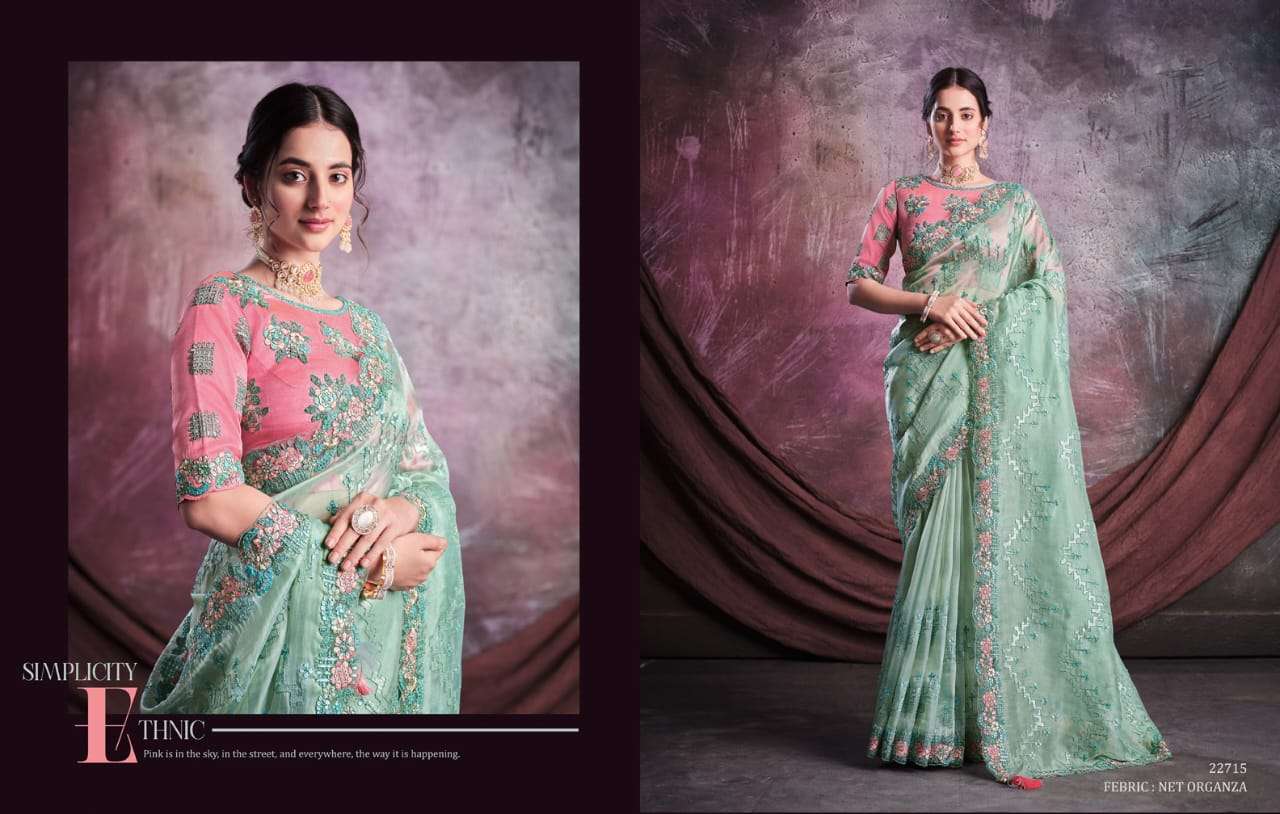 Sarisha By Mahotsav Creation 22707 To 22725 Series Indian Traditional Wear Collection Beautiful Stylish Fancy Colorful Party Wear & Occasional Wear Fancy Sarees At Wholesale Price