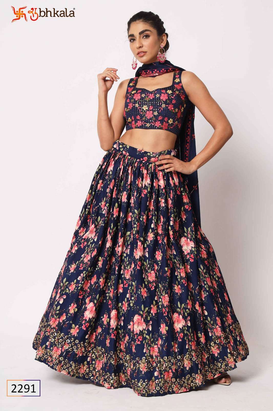Girly Vol-26 By Shubhkala 2291 To 2299 Series Bridal Wear Collection Beautiful Stylish Colorful Fancy Party Wear & Occasional Wear Art Silk/Georgette Lehengas At Wholesale Price