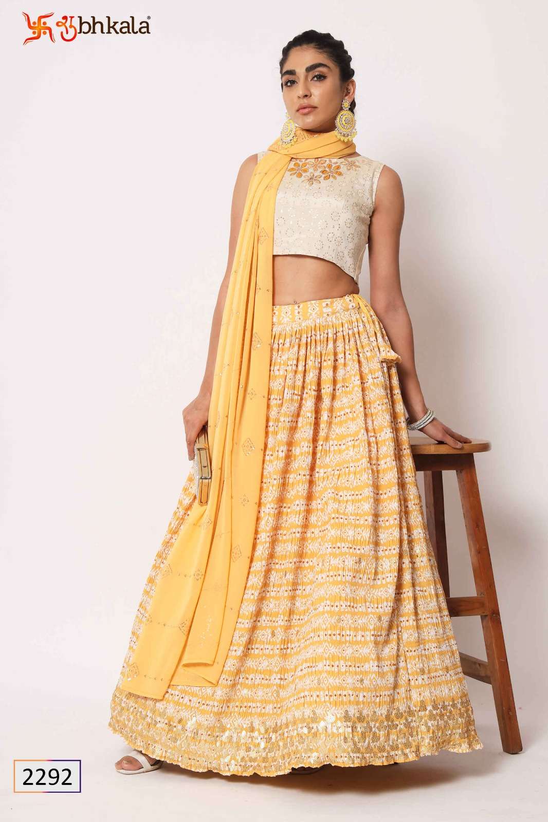 Girly Vol-26 By Shubhkala 2291 To 2299 Series Bridal Wear Collection Beautiful Stylish Colorful Fancy Party Wear & Occasional Wear Art Silk/Georgette Lehengas At Wholesale Price