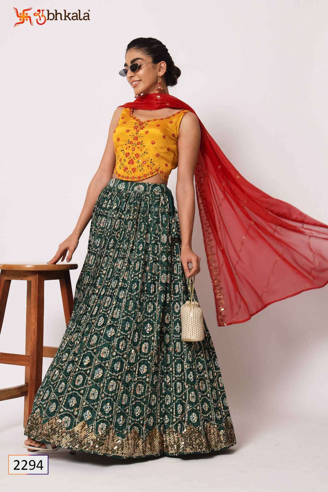 Girly Vol-26 By Shubhkala 2291 To 2299 Series Bridal Wear Collection Beautiful Stylish Colorful Fancy Party Wear & Occasional Wear Art Silk/Georgette Lehengas At Wholesale Price