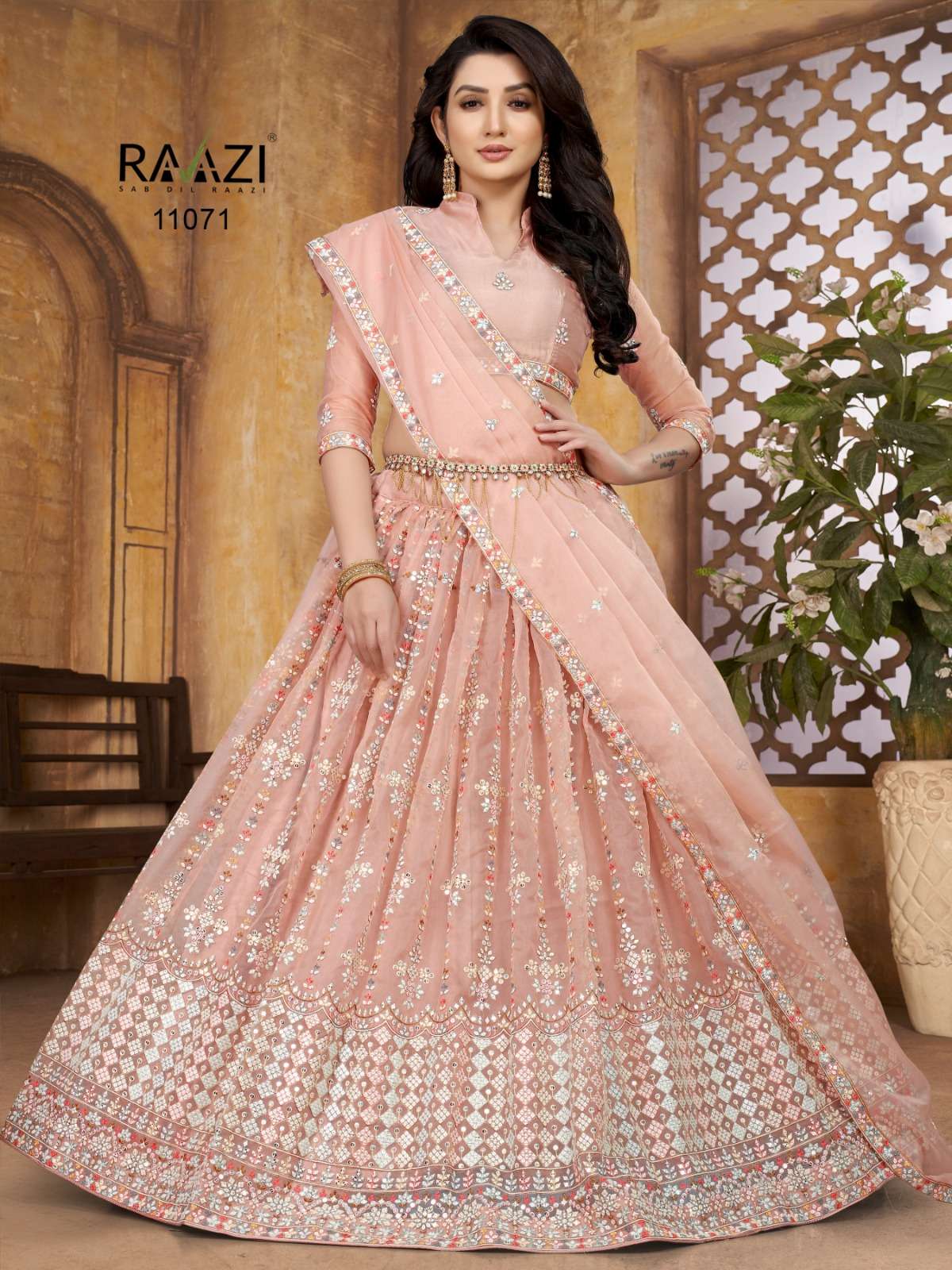 Mirror Magic 11070 Series By Rama Fashion 11070 To 11072 Series Designer Beautiful Navratri Collection Occasional Wear & Party Wear Heavy Organza Lehengas At Wholesale Price