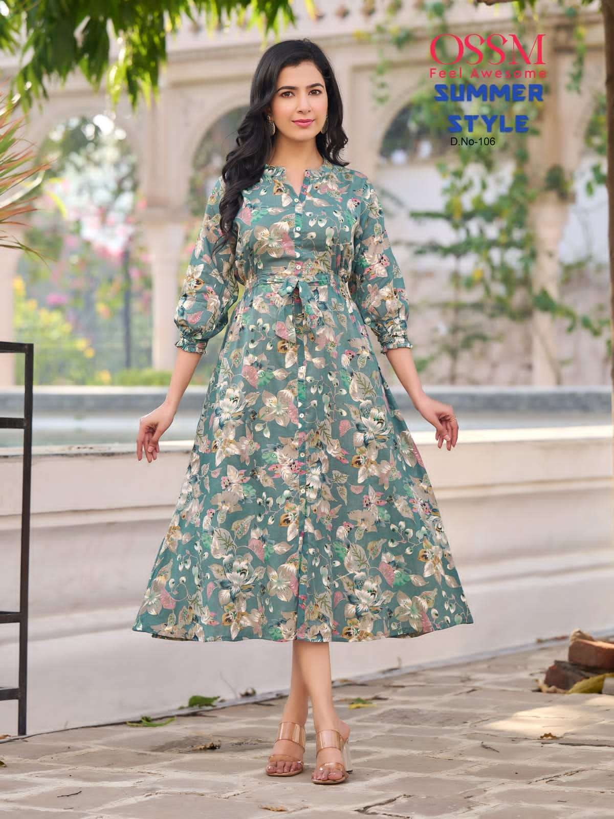 Summer Style Vol-1 By Ossm 101 To 106 Series Beautiful Stylish Fancy Colorful Casual Wear & Ethnic Wear Cotton Mal Print Kurtis At Wholesale Price