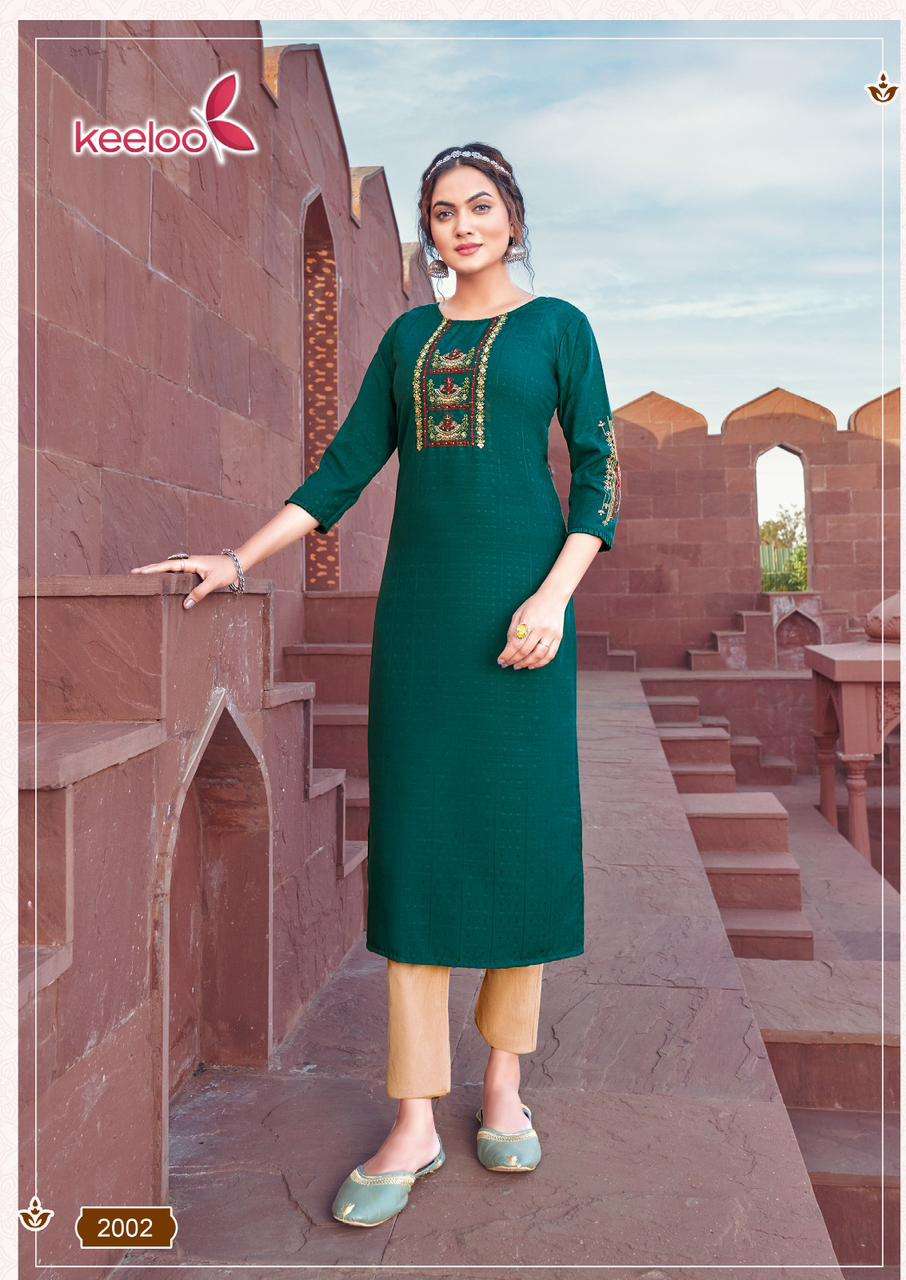 Rosie Vol-2 By Keeloo 2001 To 2006 Series Designer Stylish Fancy Colorful Beautiful Party Wear & Ethnic Wear Collection Viscose Dobby Kurtis At Wholesale Price