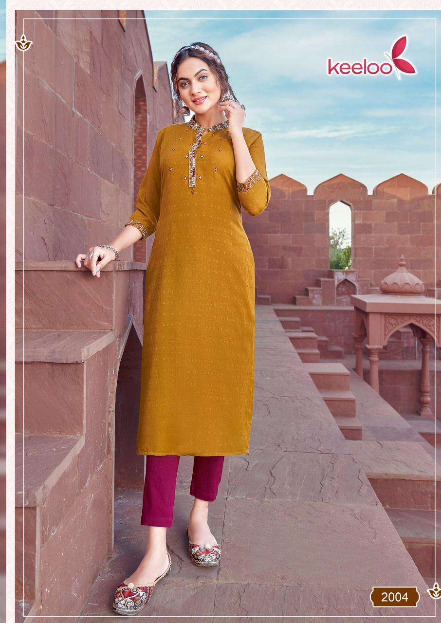 Rosie Vol-2 By Keeloo 2001 To 2006 Series Designer Stylish Fancy Colorful Beautiful Party Wear & Ethnic Wear Collection Viscose Dobby Kurtis At Wholesale Price