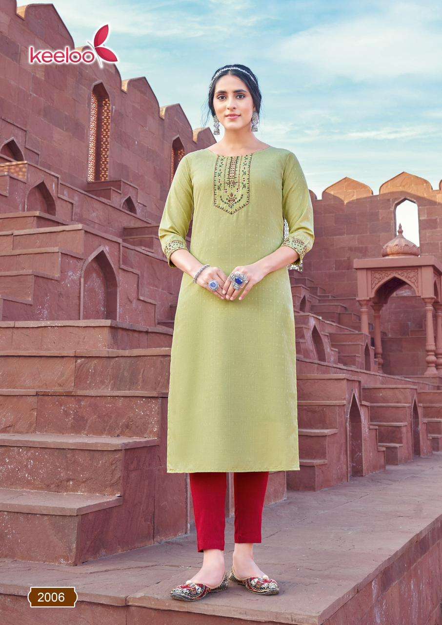 Rosie Vol-2 By Keeloo 2001 To 2006 Series Designer Stylish Fancy Colorful Beautiful Party Wear & Ethnic Wear Collection Viscose Dobby Kurtis At Wholesale Price