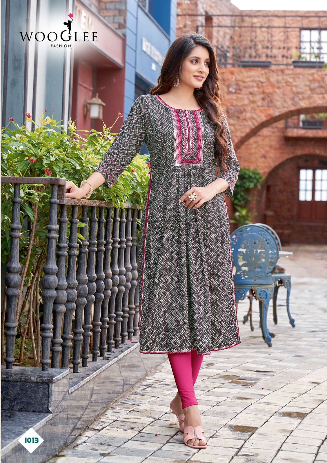Tanisha By Wooglee 1009 To 1014 Series Designer Stylish Fancy Colorful Beautiful Party Wear & Ethnic Wear Collection Rayon Print Kurtis At Wholesale Price