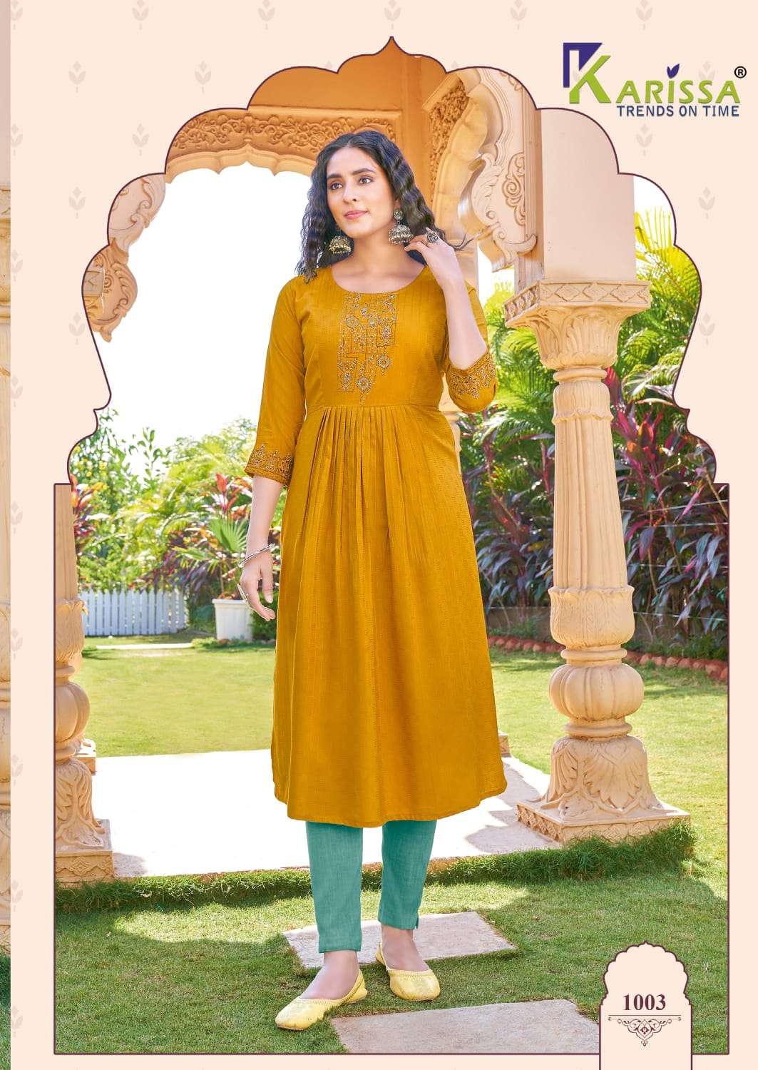 Vatika By Karissa 1001 To 1006 Series Designer Stylish Fancy Colorful Beautiful Party Wear & Ethnic Wear Collection Rayon Print Kurtis At Wholesale Price