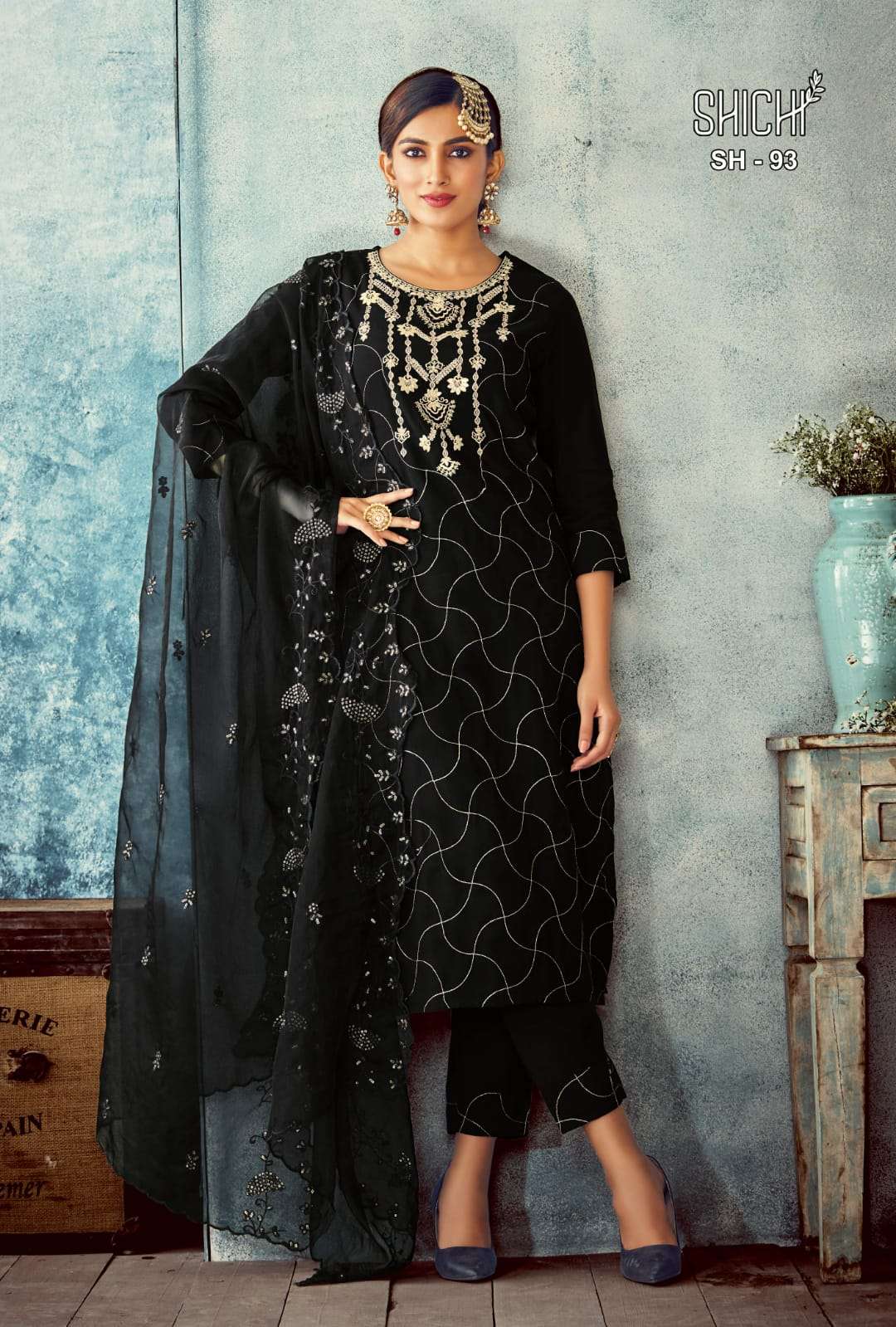 Baani By Shichi 91 To 96 Series Beautiful Festive Suits Colorful Stylish Fancy Casual Wear & Ethnic Wear Viscose Silk Embroidered Dresses At Wholesale Price