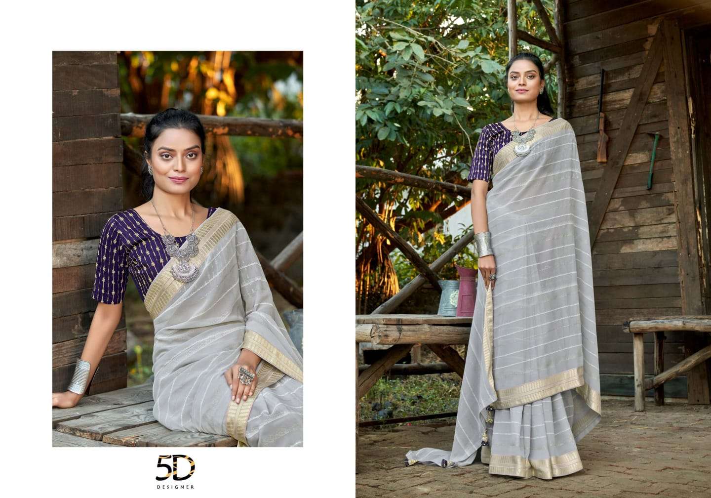 Mahotsav By 5D Designer 01 To 08 Series Indian Traditional Wear Collection Beautiful Stylish Fancy Colorful Party Wear & Occasional Wear Pure Georgette Sarees At Wholesale Price