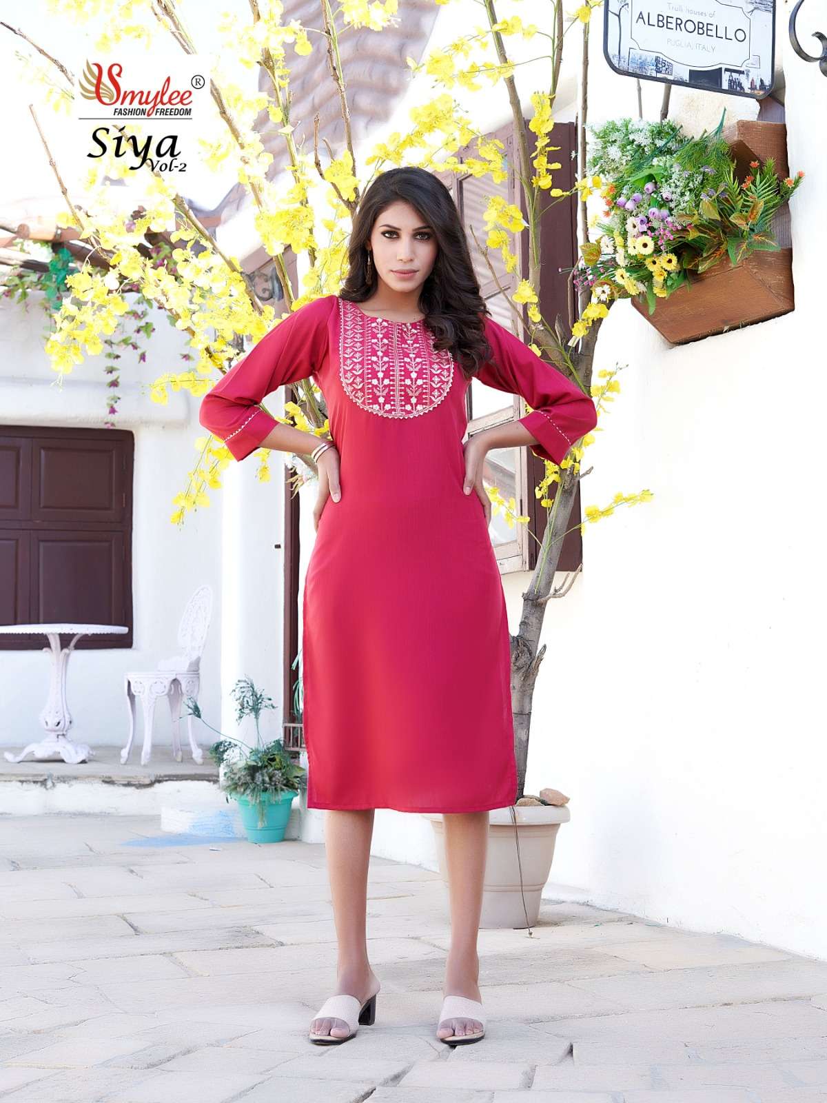 Siya Vol-2 By Smylee 01 To 10 Series Designer Stylish Fancy Colorful Beautiful Party Wear & Ethnic Wear Collection Fancy Kurtis At Wholesale Price