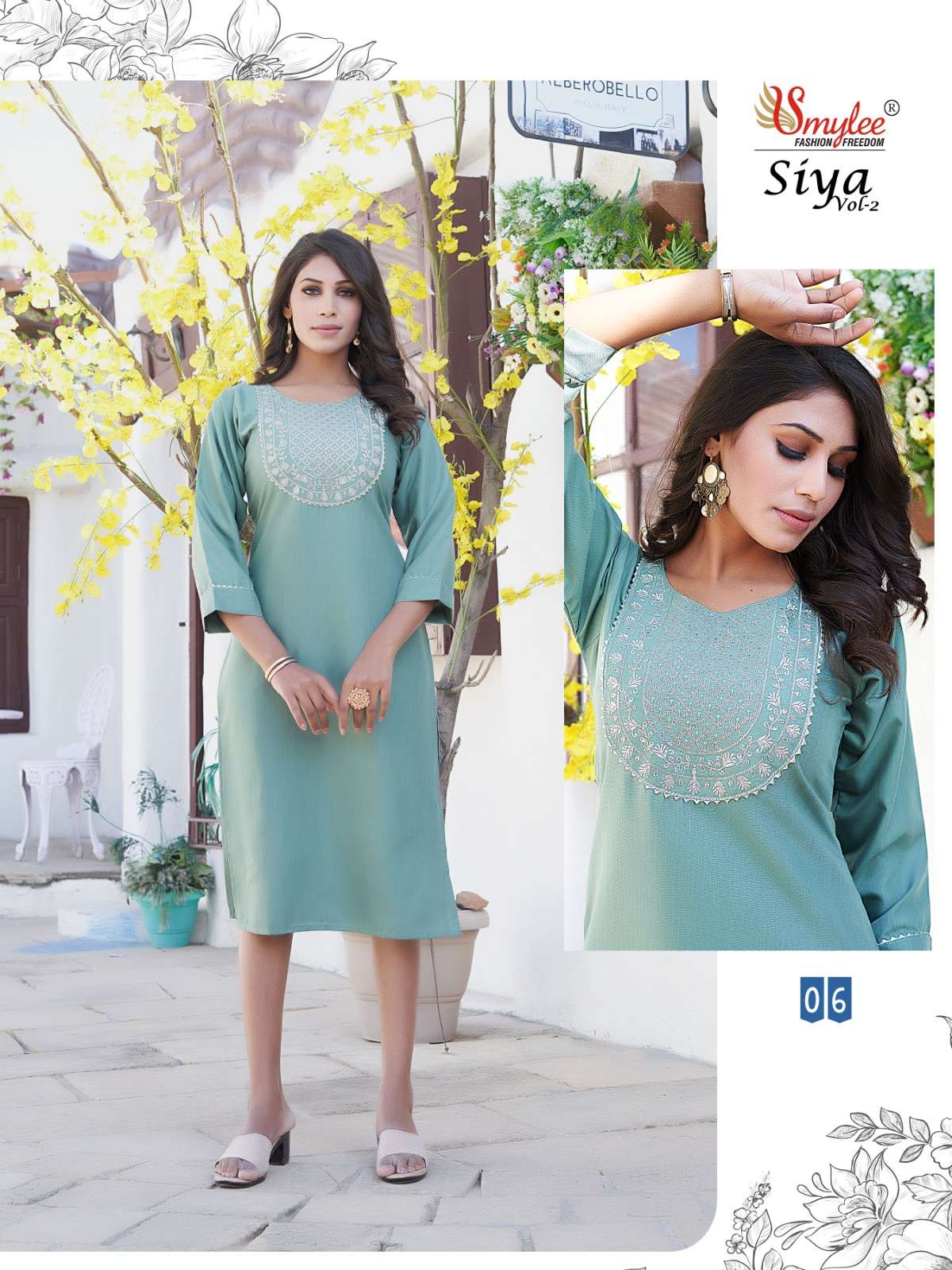 Siya Vol-2 By Smylee 01 To 10 Series Designer Stylish Fancy Colorful Beautiful Party Wear & Ethnic Wear Collection Fancy Kurtis At Wholesale Price