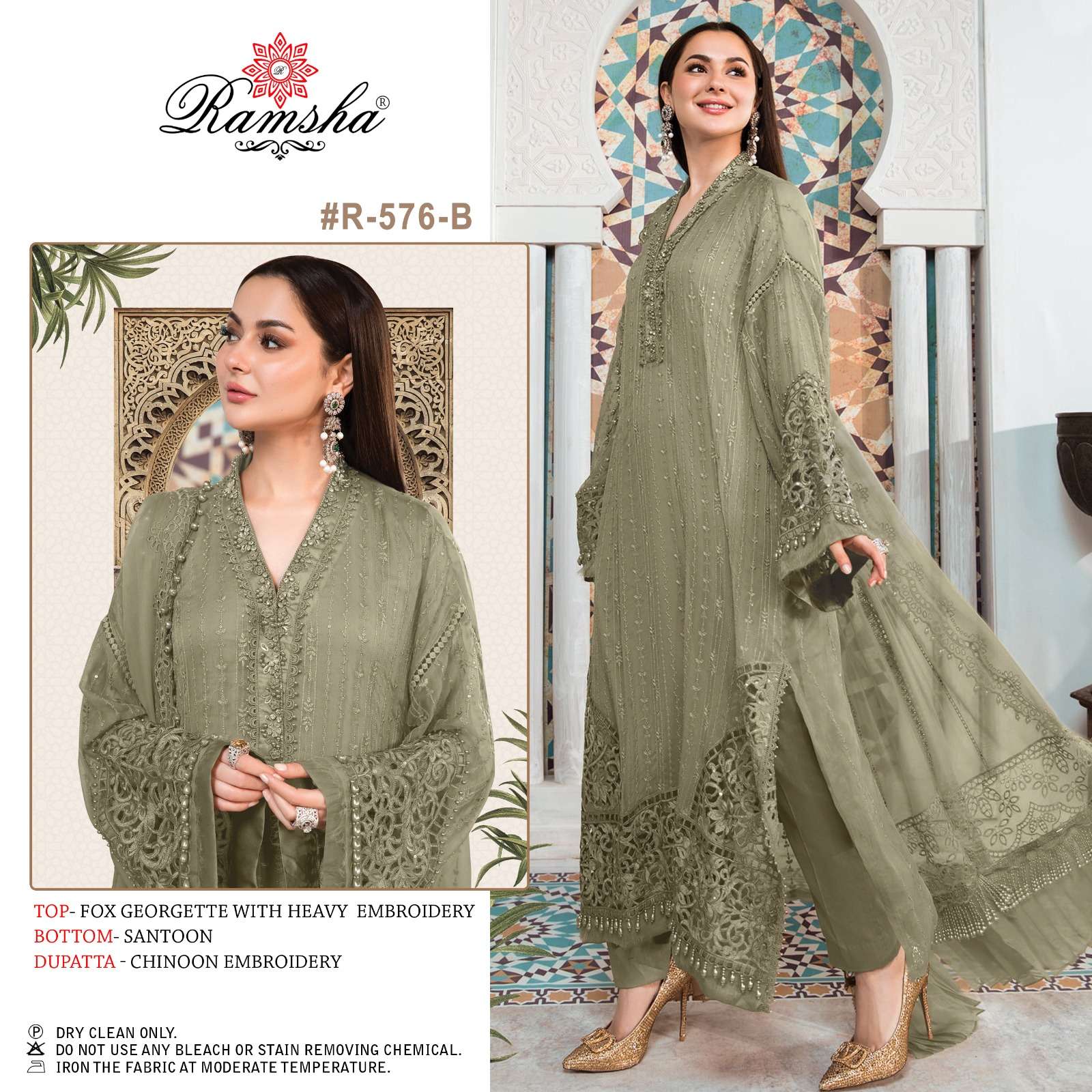 Ramsha R-157 And R-158 Wholesale Pakistani Concept Dress Material -  textiledeal.in