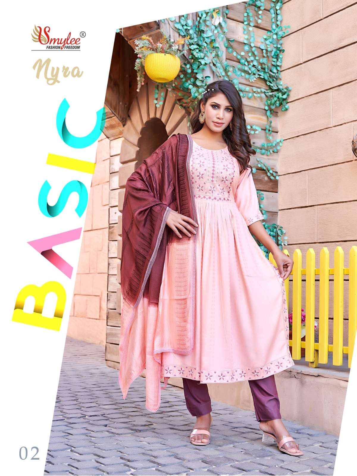 Nyra By Smylee 01 To 08 Series Festive Traditional Wear Collection Beautiful Stylish Fancy Colorful Party Wear & Occasional Wear Heavy Rayon Print Dresses At Wholesale Price