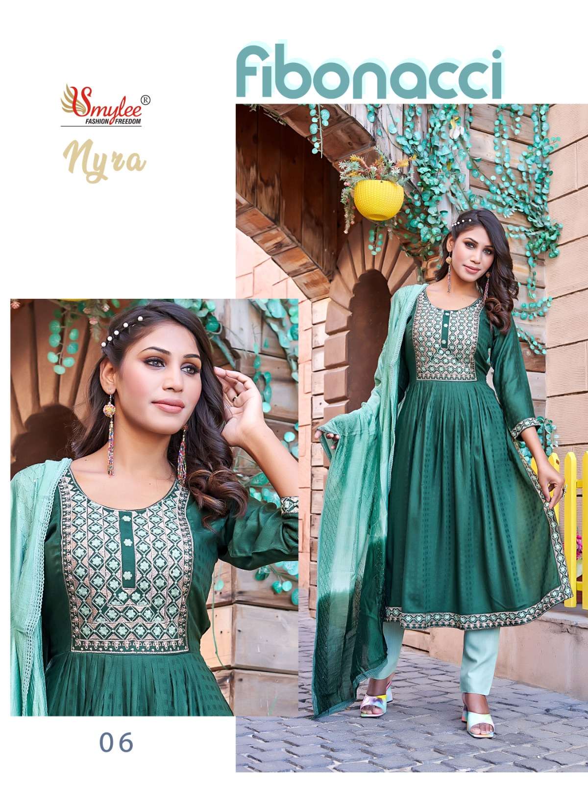 Nyra By Smylee 01 To 08 Series Festive Traditional Wear Collection Beautiful Stylish Fancy Colorful Party Wear & Occasional Wear Heavy Rayon Print Dresses At Wholesale Price