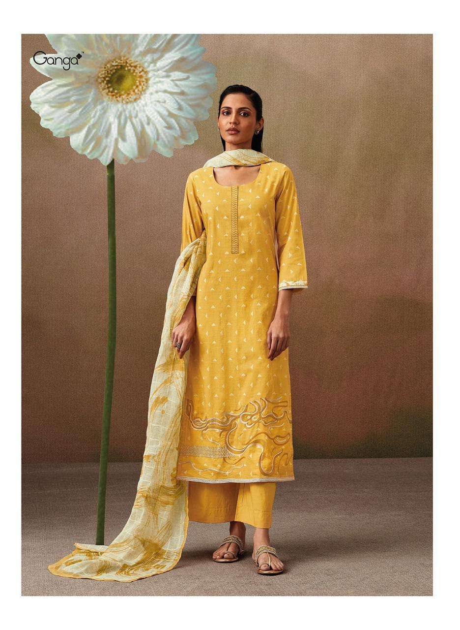 Rubi By Ganga Fashion 1349 To 1354 Series Beautiful Suits Colorful Stylish Fancy Casual Wear & Ethnic Wear Premium Cotton Embroidered Dresses At Wholesale Price