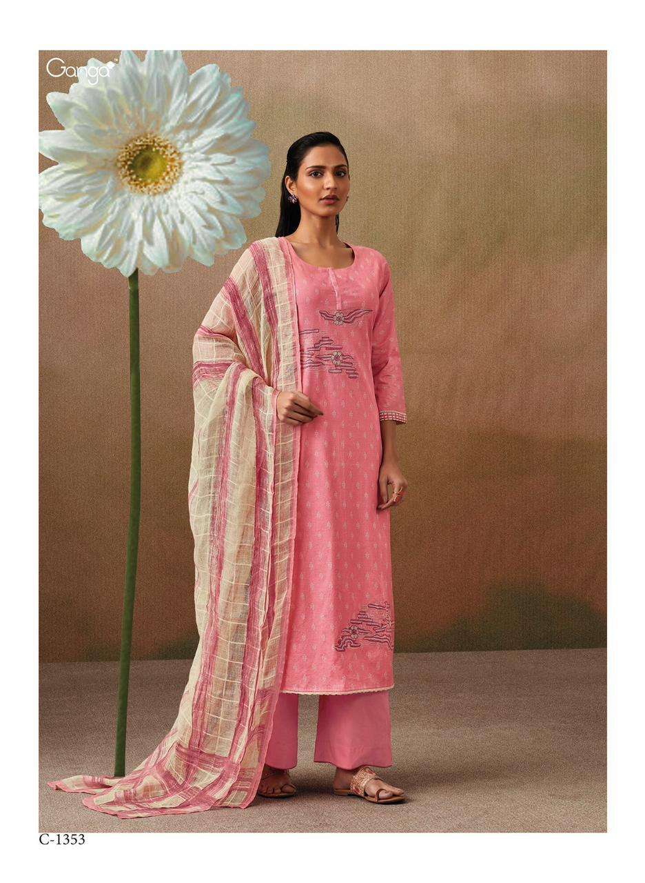 Rubi By Ganga Fashion 1349 To 1354 Series Beautiful Suits Colorful Stylish Fancy Casual Wear & Ethnic Wear Premium Cotton Embroidered Dresses At Wholesale Price