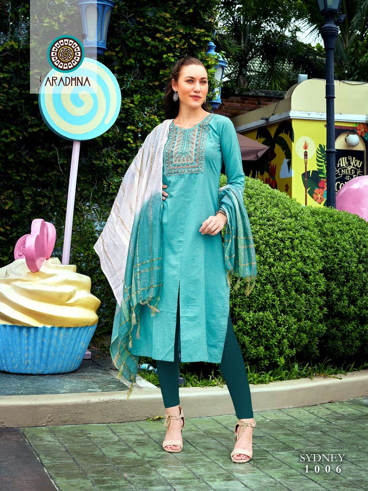 Sydney Vol-1 By Aradhna Fashion 1001 To 1006 Series Designer Stylish Fancy Colorful Beautiful Party Wear & Ethnic Wear Collection Cotton Embroidered Kurtis At Wholesale Price