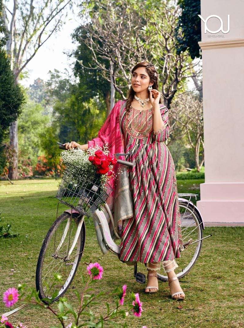 Glitter By You 1001 To 1006 Series Beautiful Festive Suits Colorful Stylish Fancy Casual Wear & Ethnic Wear Pure Cotton Print Dresses At Wholesale Price