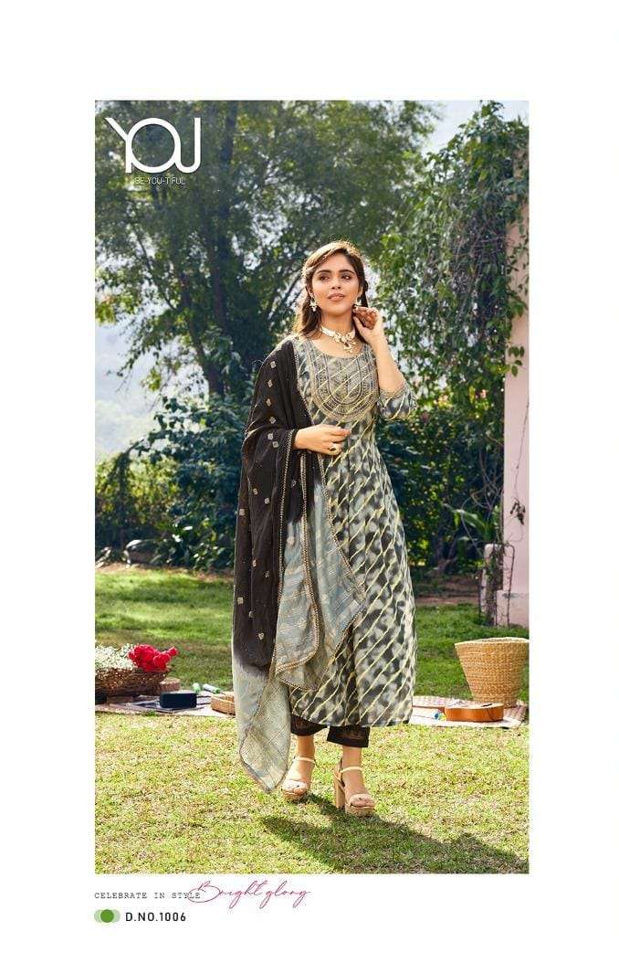 Glitter By You 1001 To 1006 Series Beautiful Festive Suits Colorful Stylish Fancy Casual Wear & Ethnic Wear Pure Cotton Print Dresses At Wholesale Price