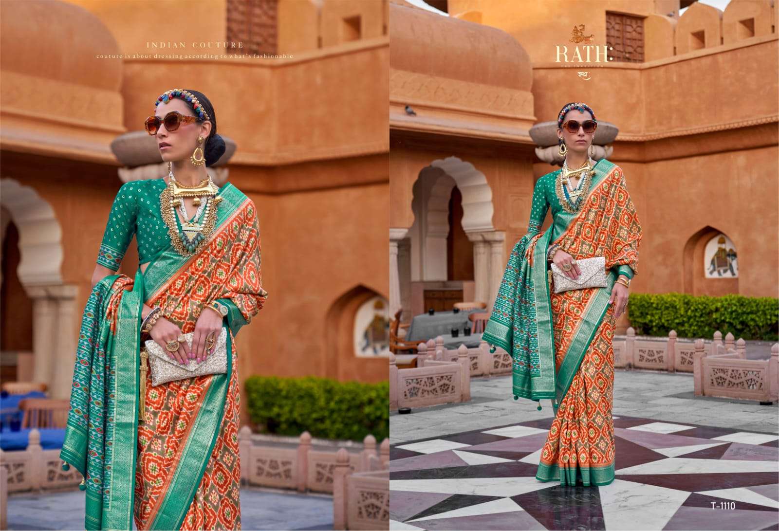 Aarambh By Rath 1106 To 1117 Series Indian Traditional Wear Collection Beautiful Stylish Fancy Colorful Party Wear & Occasional Wear Soft Silk Sarees At Wholesale Price