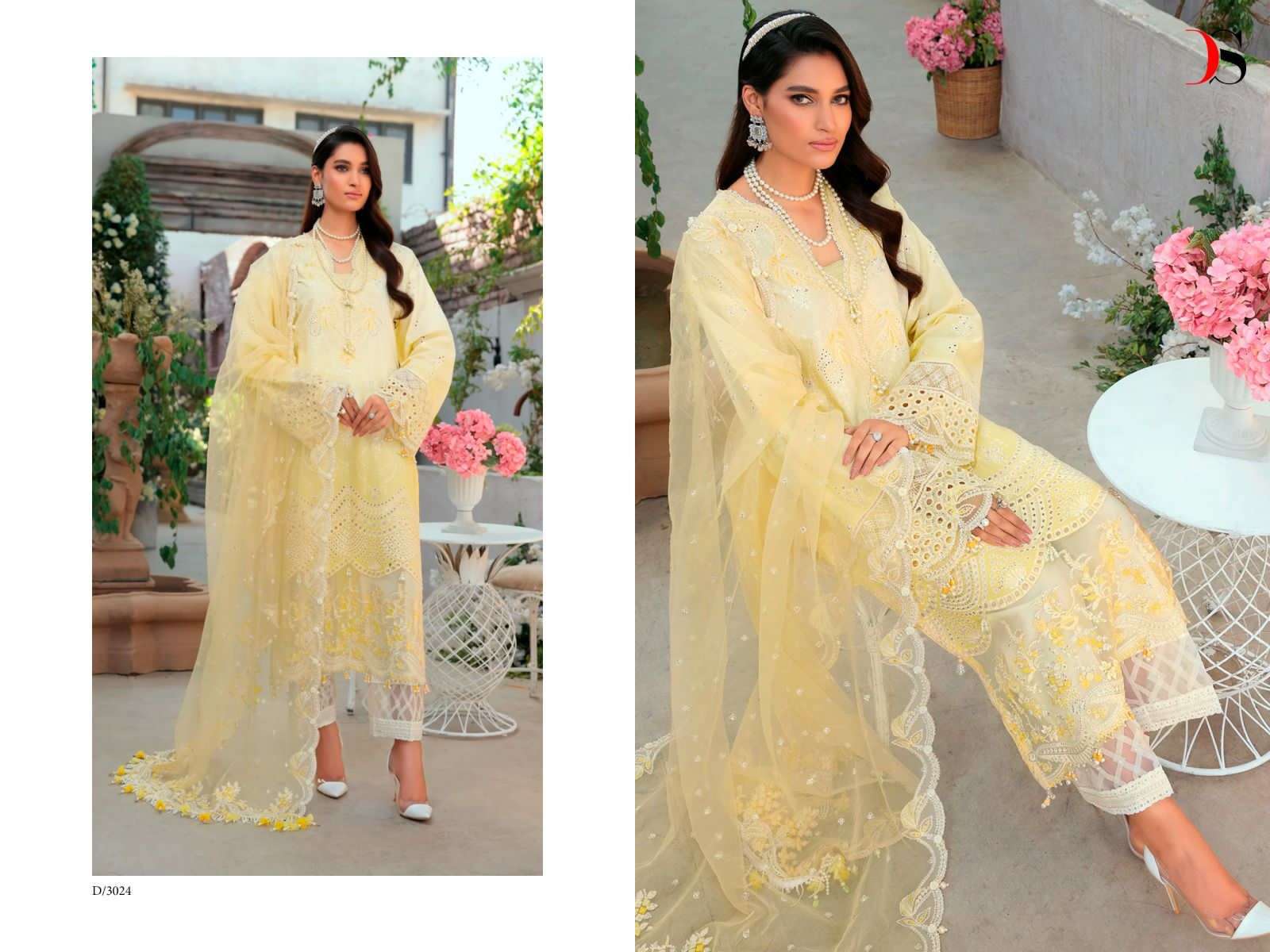 Anaya Embroidered Collection-23 By Deepsy Suits 3021 To 3026 Series Beautiful Pakistani Suits Colorful Stylish Fancy Casual Wear & Ethnic Wear Cotton Embroidered Dresses At Wholesale Price