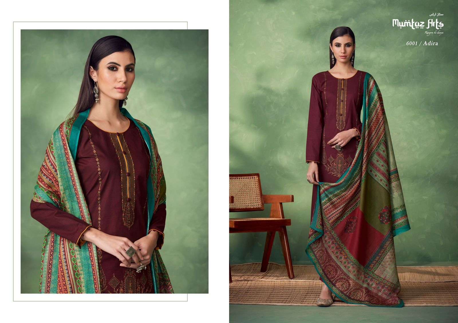 Adira By Mumtaz Arts 6001 To 6008 Series Designer Festive Suits Collection Beautiful Stylish Fancy Colorful Party Wear & Occasional Wear Pure Jam Satin Embroidered Dresses At Wholesale Price