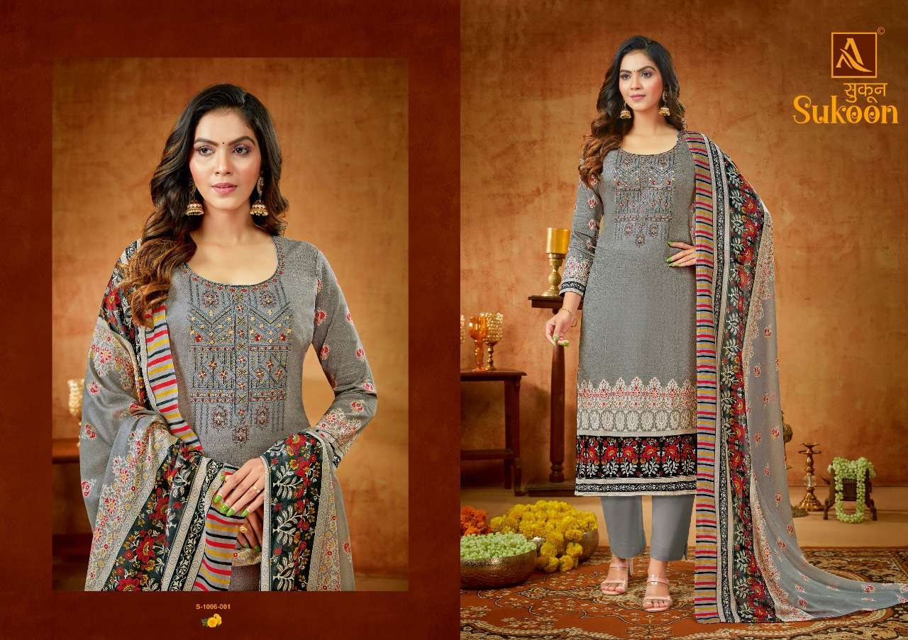 Sukoon By Alok Suits 1006-001 To 1006-008 Series Beautiful Suits Colorful Stylish Fancy Casual Wear & Ethnic Wear Pure Jam Print Dresses At Wholesale Price