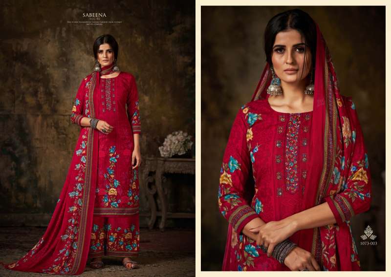 Sabeena Vol-2 By Romani 1073-001 To 1073-010 Series Suits Beautiful Fancy Colorful Stylish Party Wear & Occasional Wear Soft Cotton Print Dresses At Wholesale Price