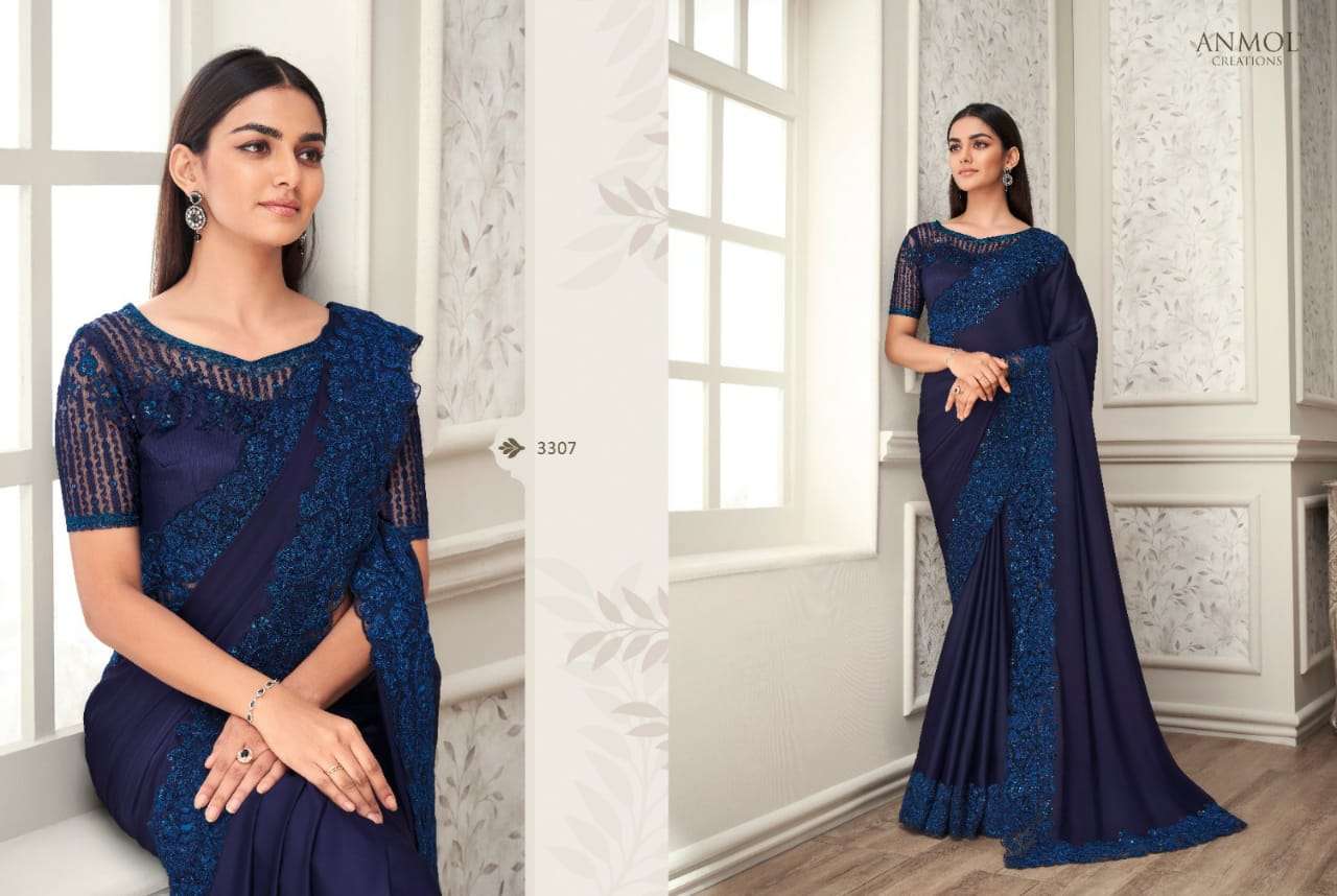 Shades Vol-7 By Anmol Creation 3301 To 3316 Series Indian Traditional Wear Collection Beautiful Stylish Fancy Colorful Party Wear & Occasional Wear Silk/Georgette Sarees At Wholesale Price